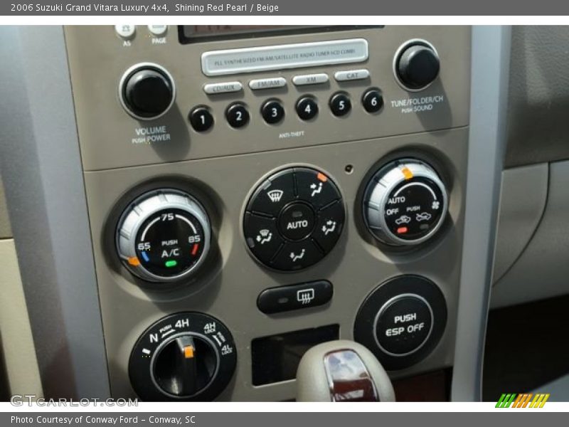 Controls of 2006 Grand Vitara Luxury 4x4