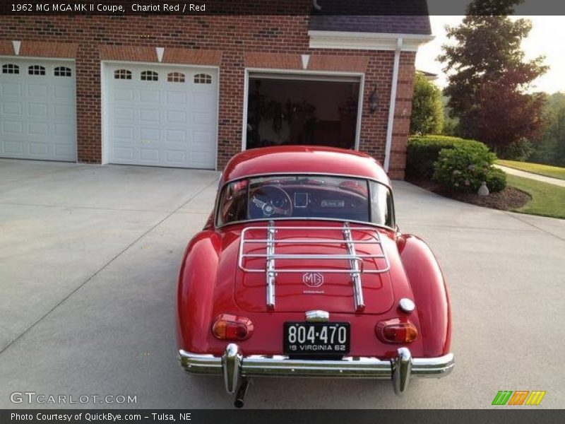 Chariot Red / Red 1962 MG MGA MK II Coupe