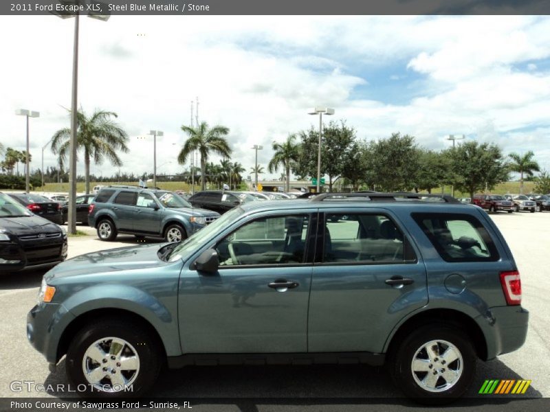 Steel Blue Metallic / Stone 2011 Ford Escape XLS