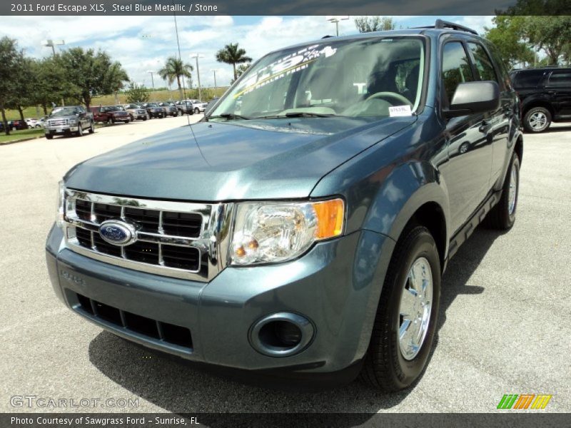 Steel Blue Metallic / Stone 2011 Ford Escape XLS