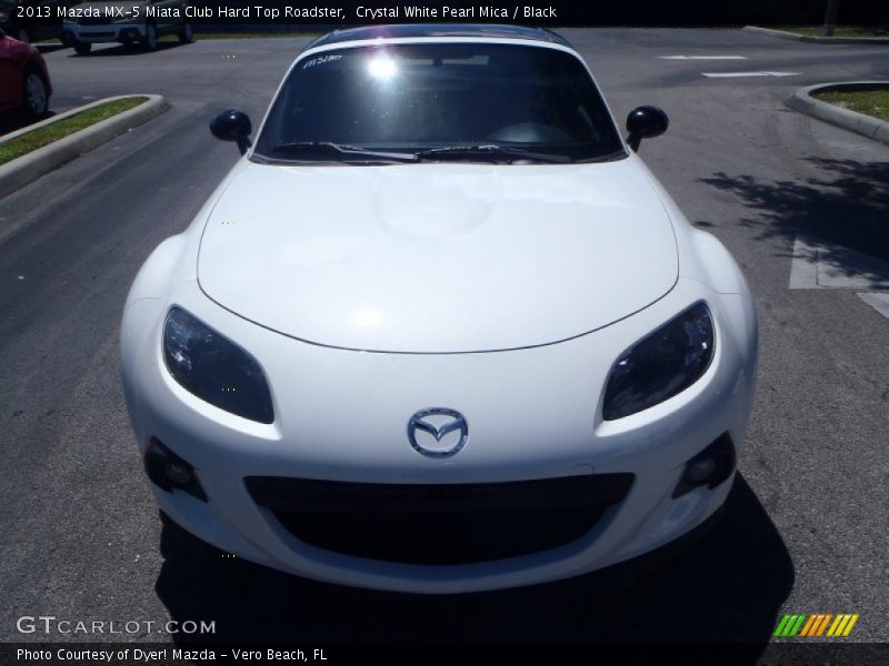 Crystal White Pearl Mica / Black 2013 Mazda MX-5 Miata Club Hard Top Roadster