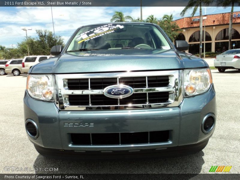 Steel Blue Metallic / Stone 2011 Ford Escape XLS