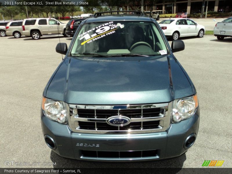 Steel Blue Metallic / Stone 2011 Ford Escape XLS