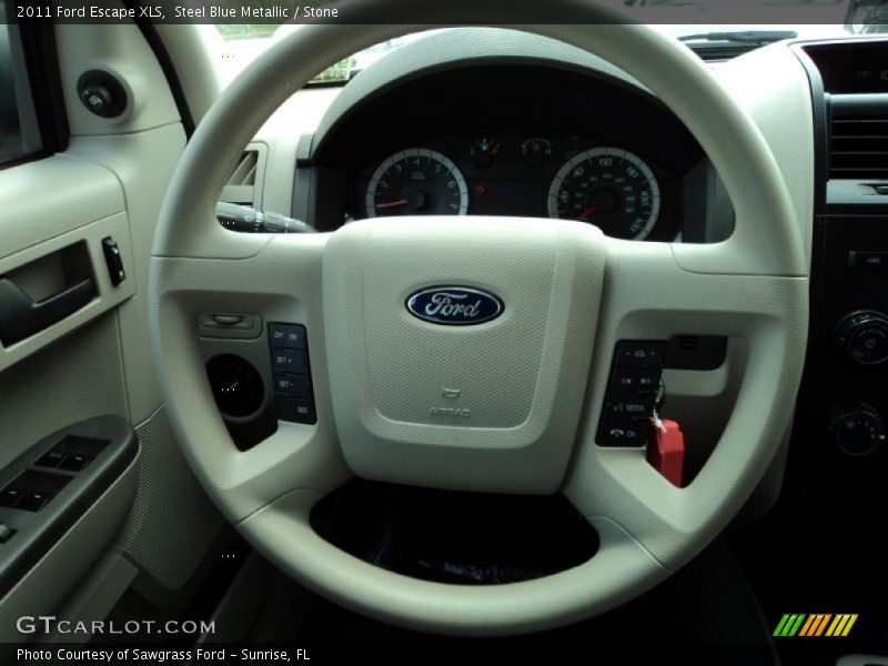 Steel Blue Metallic / Stone 2011 Ford Escape XLS