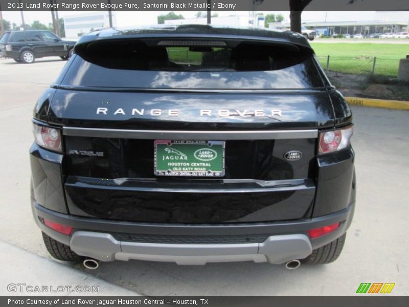 Santorini Black Metallic / Ebony 2013 Land Rover Range Rover Evoque Pure