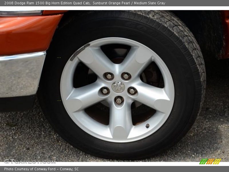 Sunburst Orange Pearl / Medium Slate Gray 2008 Dodge Ram 1500 Big Horn Edition Quad Cab