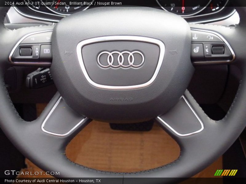 Brilliant Black / Nougat Brown 2014 Audi A6 3.0T quattro Sedan