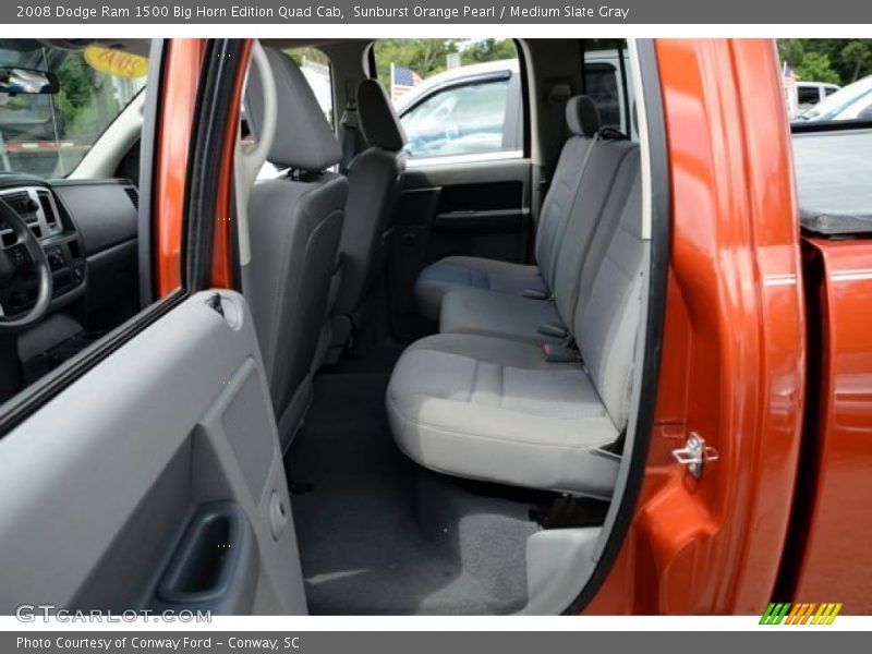 Sunburst Orange Pearl / Medium Slate Gray 2008 Dodge Ram 1500 Big Horn Edition Quad Cab