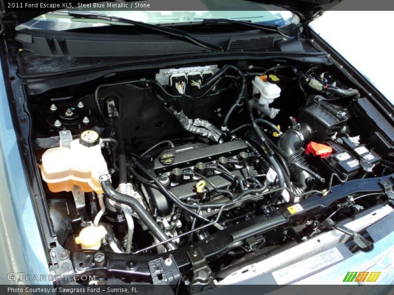 Steel Blue Metallic / Stone 2011 Ford Escape XLS