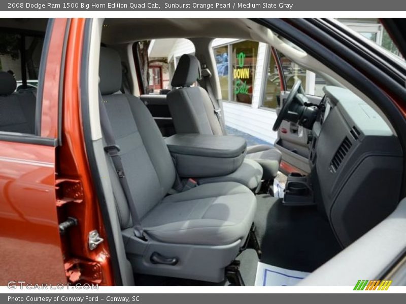 Sunburst Orange Pearl / Medium Slate Gray 2008 Dodge Ram 1500 Big Horn Edition Quad Cab