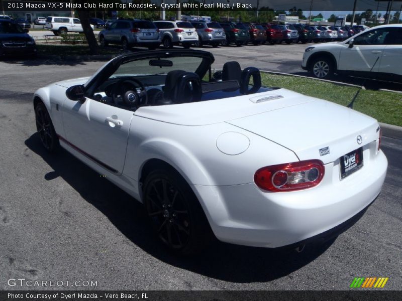 Crystal White Pearl Mica / Black 2013 Mazda MX-5 Miata Club Hard Top Roadster