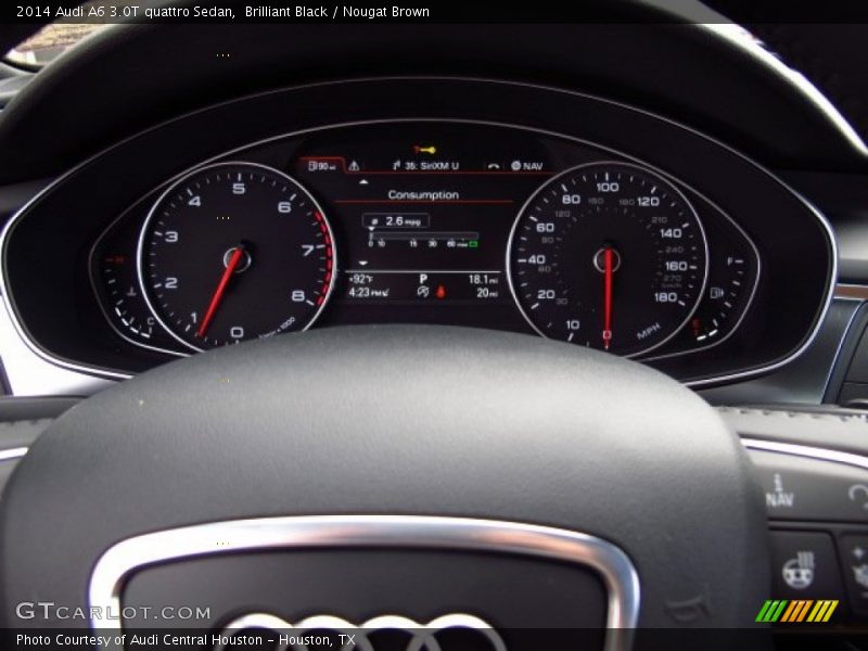 Brilliant Black / Nougat Brown 2014 Audi A6 3.0T quattro Sedan