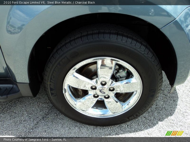 Steel Blue Metallic / Charcoal Black 2010 Ford Escape Limited V6