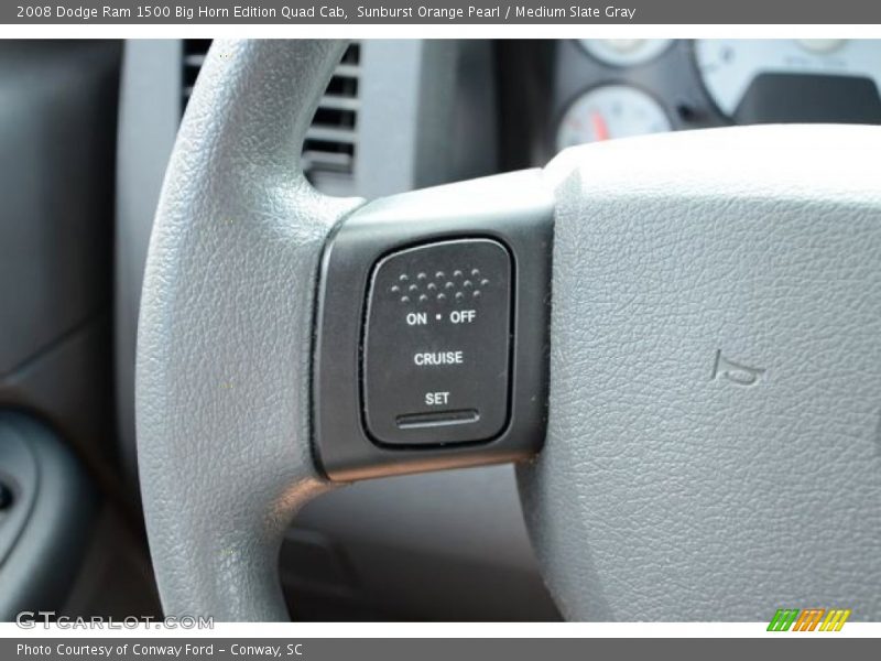 Sunburst Orange Pearl / Medium Slate Gray 2008 Dodge Ram 1500 Big Horn Edition Quad Cab