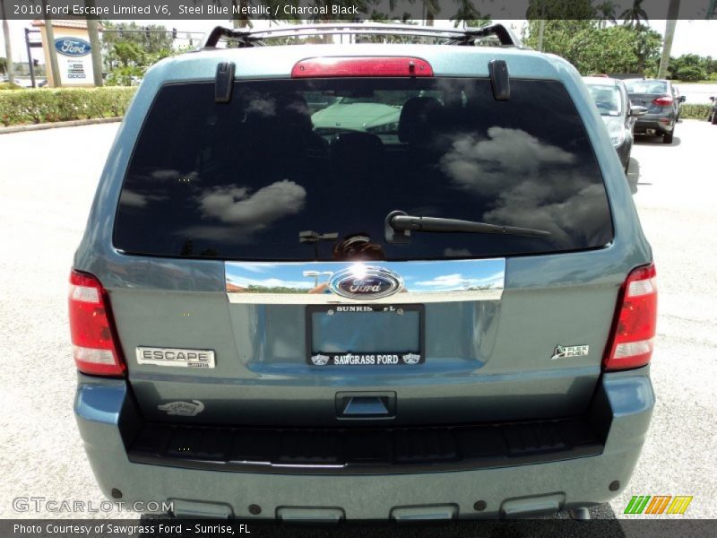 Steel Blue Metallic / Charcoal Black 2010 Ford Escape Limited V6