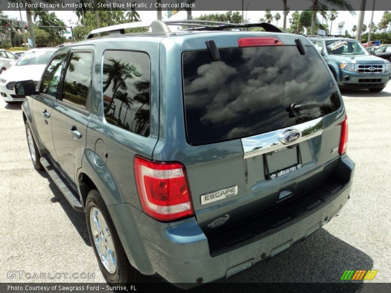 Steel Blue Metallic / Charcoal Black 2010 Ford Escape Limited V6