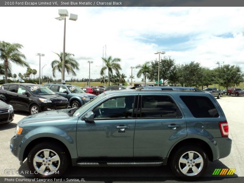 Steel Blue Metallic / Charcoal Black 2010 Ford Escape Limited V6