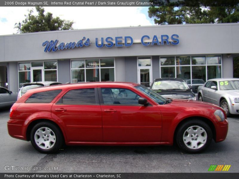Inferno Red Crystal Pearl / Dark Slate Gray/Light Graystone 2006 Dodge Magnum SE