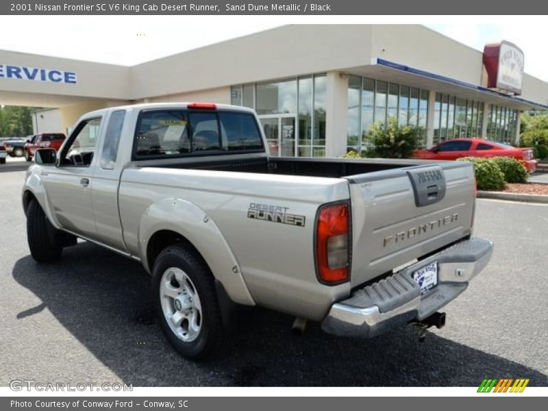 Sand Dune Metallic / Black 2001 Nissan Frontier SC V6 King Cab Desert Runner