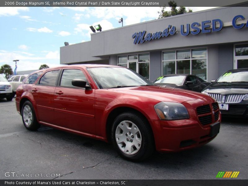 Inferno Red Crystal Pearl / Dark Slate Gray/Light Graystone 2006 Dodge Magnum SE