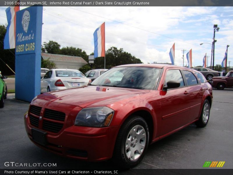 Inferno Red Crystal Pearl / Dark Slate Gray/Light Graystone 2006 Dodge Magnum SE