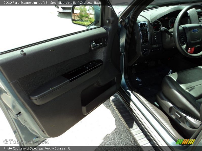 Steel Blue Metallic / Charcoal Black 2010 Ford Escape Limited V6