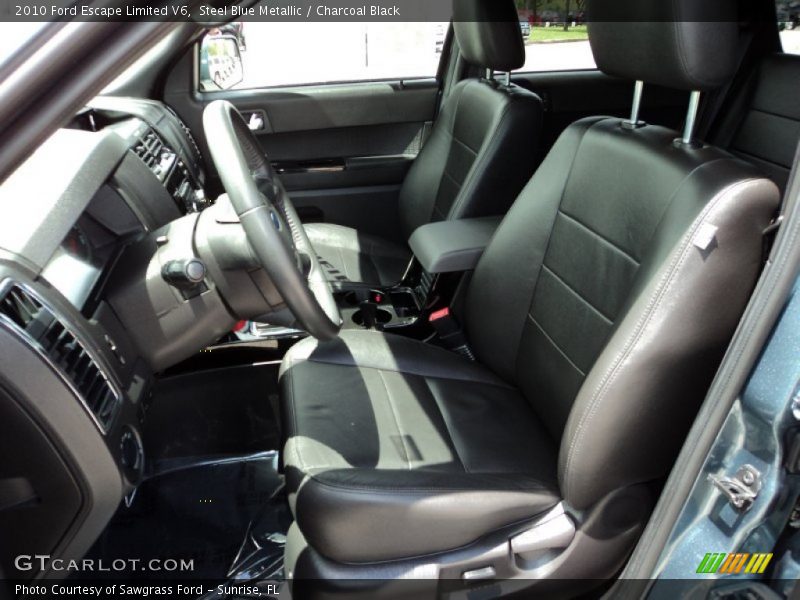 Steel Blue Metallic / Charcoal Black 2010 Ford Escape Limited V6