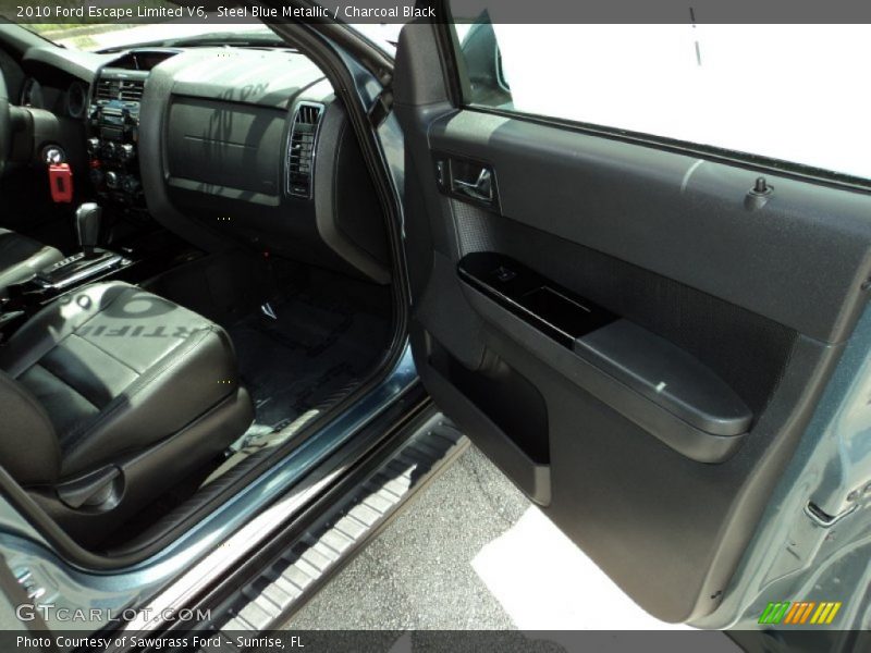 Steel Blue Metallic / Charcoal Black 2010 Ford Escape Limited V6