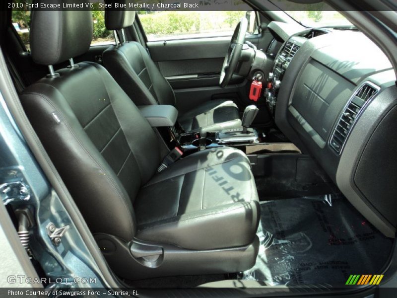 Steel Blue Metallic / Charcoal Black 2010 Ford Escape Limited V6