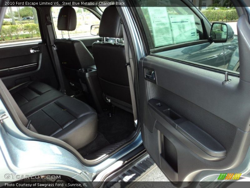 Steel Blue Metallic / Charcoal Black 2010 Ford Escape Limited V6
