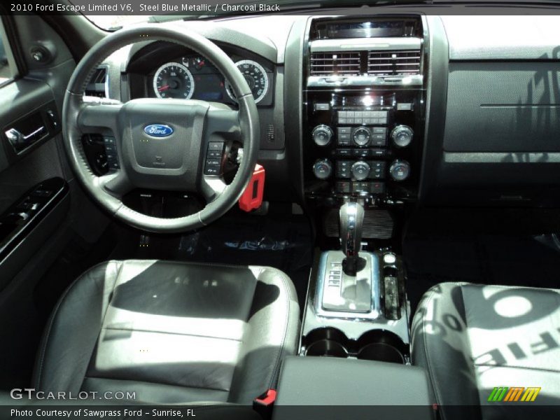 Steel Blue Metallic / Charcoal Black 2010 Ford Escape Limited V6