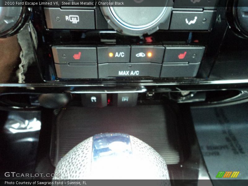 Steel Blue Metallic / Charcoal Black 2010 Ford Escape Limited V6