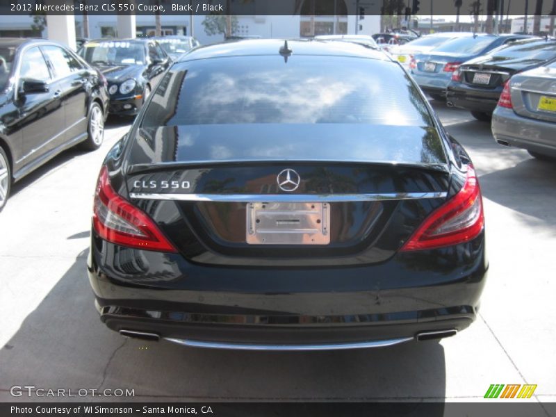 Black / Black 2012 Mercedes-Benz CLS 550 Coupe