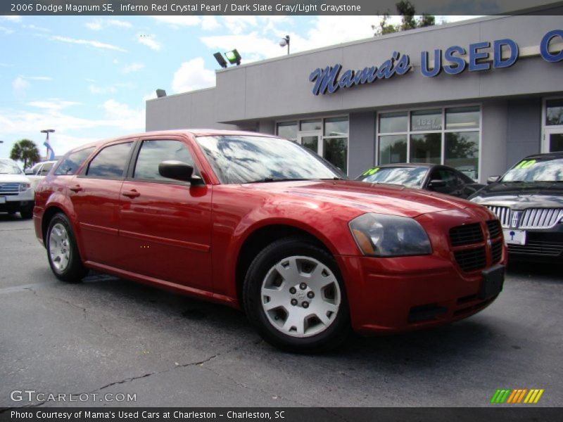 Inferno Red Crystal Pearl / Dark Slate Gray/Light Graystone 2006 Dodge Magnum SE