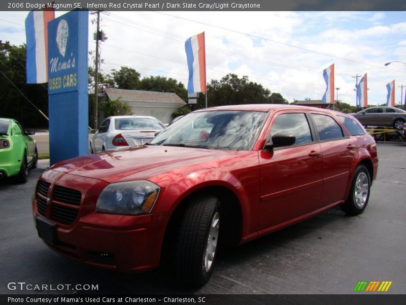 Inferno Red Crystal Pearl / Dark Slate Gray/Light Graystone 2006 Dodge Magnum SE