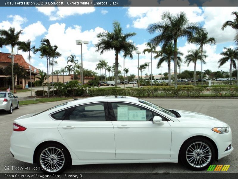 Oxford White / Charcoal Black 2013 Ford Fusion SE 2.0 EcoBoost