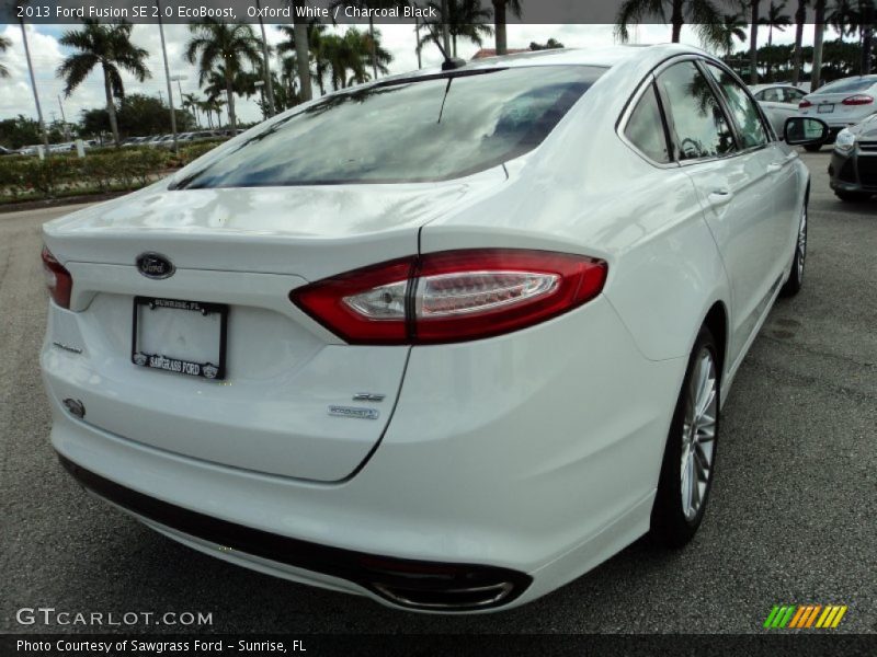 Oxford White / Charcoal Black 2013 Ford Fusion SE 2.0 EcoBoost