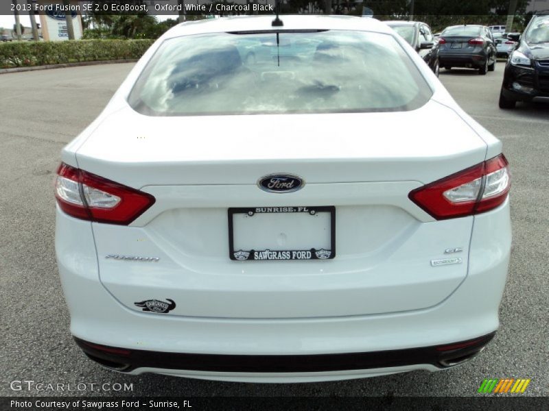 Oxford White / Charcoal Black 2013 Ford Fusion SE 2.0 EcoBoost