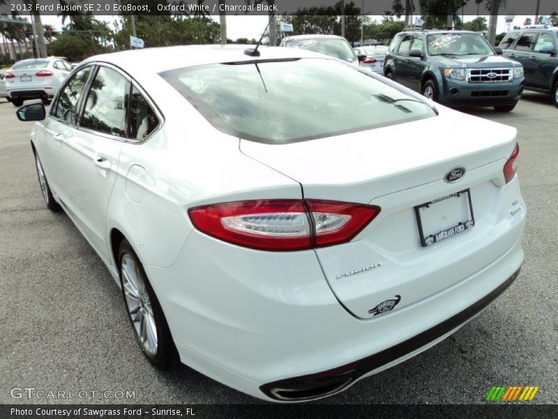 Oxford White / Charcoal Black 2013 Ford Fusion SE 2.0 EcoBoost