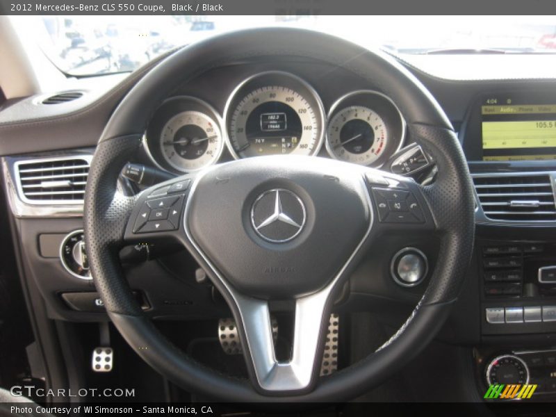 Black / Black 2012 Mercedes-Benz CLS 550 Coupe