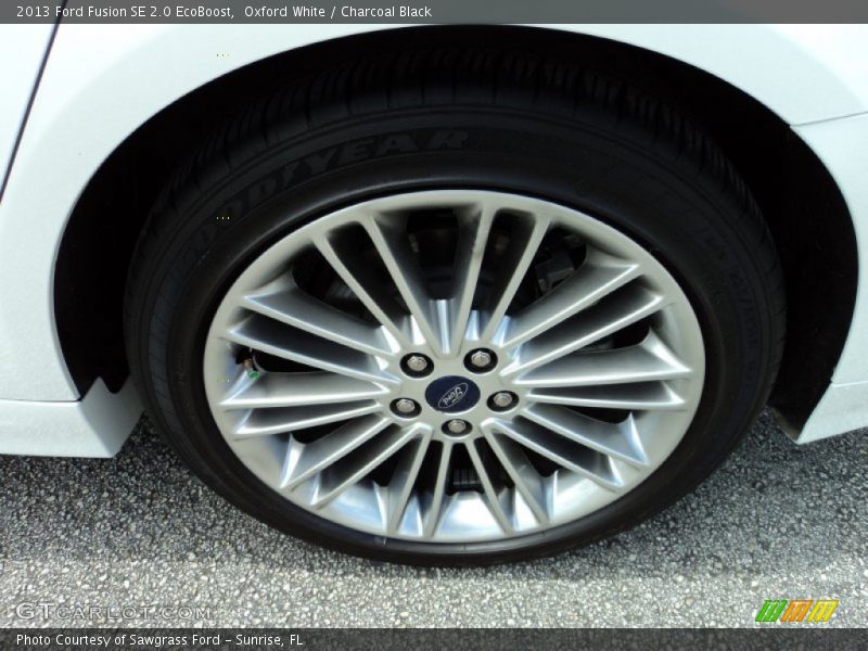 Oxford White / Charcoal Black 2013 Ford Fusion SE 2.0 EcoBoost