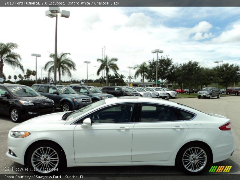 Oxford White / Charcoal Black 2013 Ford Fusion SE 2.0 EcoBoost