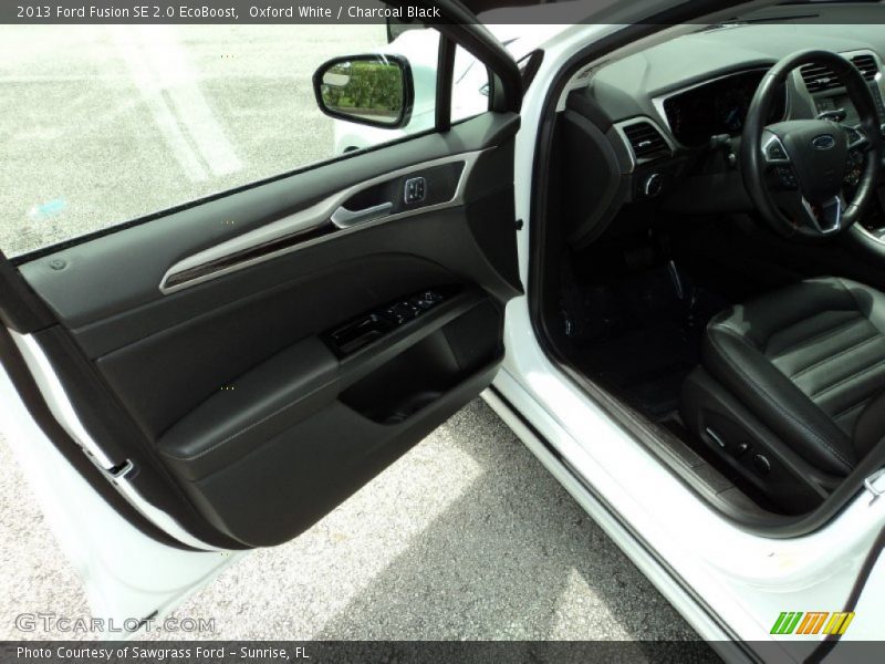 Oxford White / Charcoal Black 2013 Ford Fusion SE 2.0 EcoBoost