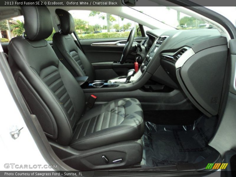 Oxford White / Charcoal Black 2013 Ford Fusion SE 2.0 EcoBoost