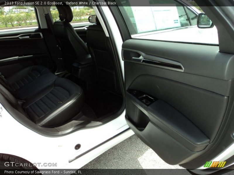 Oxford White / Charcoal Black 2013 Ford Fusion SE 2.0 EcoBoost