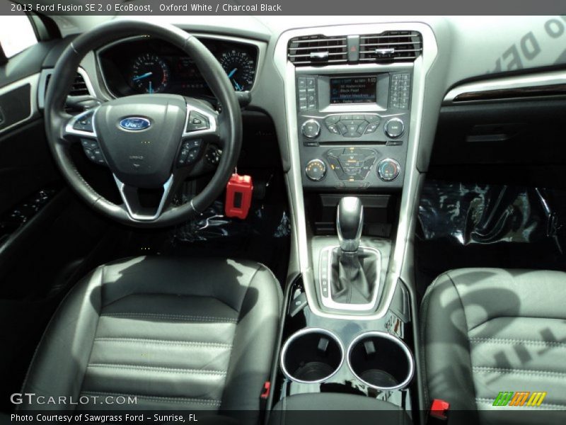 Oxford White / Charcoal Black 2013 Ford Fusion SE 2.0 EcoBoost