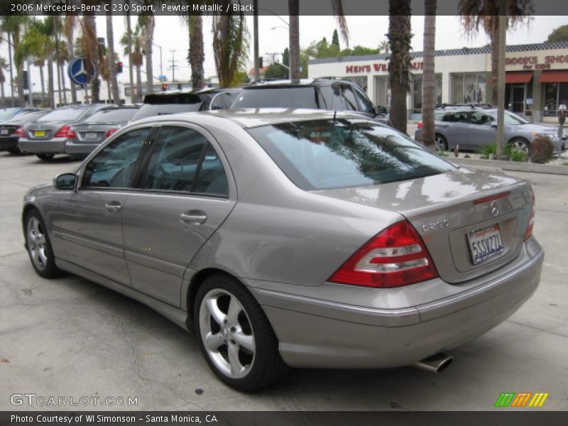 Pewter Metallic / Black 2006 Mercedes-Benz C 230 Sport