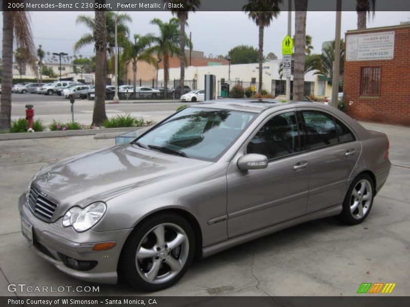 Pewter Metallic / Black 2006 Mercedes-Benz C 230 Sport