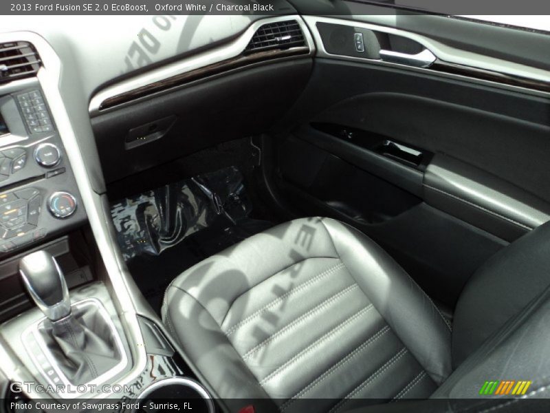 Oxford White / Charcoal Black 2013 Ford Fusion SE 2.0 EcoBoost