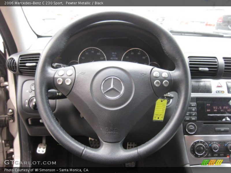 Pewter Metallic / Black 2006 Mercedes-Benz C 230 Sport